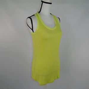 Cabi Tank Top Women's XS Bright Lime Yellow